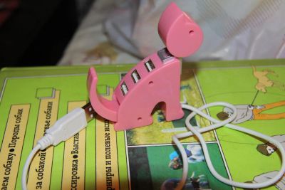 Лот: 5271589. Фото: 1. USB тройник разветвитель котик. Шлейфы, кабели, переходники
