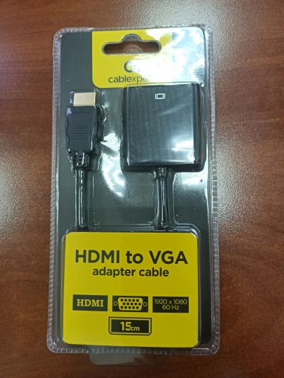 Лот: 21978025. Фото: 1. Переходник HDMI VGA (HDMI to VGA... Шлейфы, кабели, переходники
