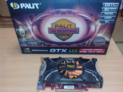 Лот: 8314481. Фото: 1. GTX 460 Palit 1Gb DDR5 256 bit. Видеокарты