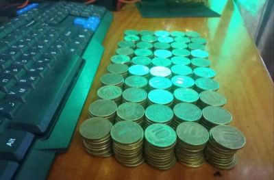 Лот: 20657084. Фото: 1. 400 штук 10 рублёвых монет. Россия после 1991 года
