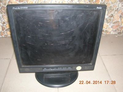 Лот: 4030365. Фото: 1. Iiyama ProLite E435S (битая матрица... ЖК-мониторы