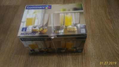 Лот: 13133904. Фото: 1. Luminarc monaco набор стаканов... Кружки, стаканы, бокалы