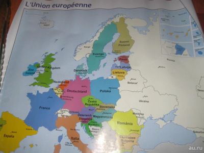 Лот: 8809080. Фото: 1. Карта Европы. Другое (туризм, охота, рыбалка, самооборона)