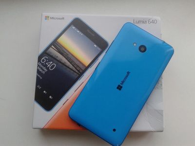 Лот: 7990609. Фото: 1. Microsoft Lumia 640 DS - BLUE. Смартфоны