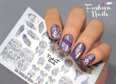 Лот: 10871325. Фото: 1. слайдер дизайн fashion nails galaxy... Украшения, дизайн ногтей