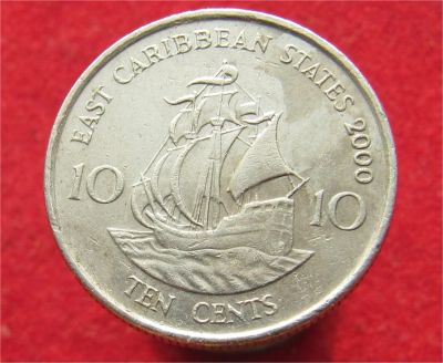 Лот: 10994607. Фото: 1. Монета №18984 Восточные Карибы. Остальные страны