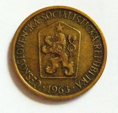 Лот: 25359401. Фото: 1. Чехословакия 1 крона 1963. Европа