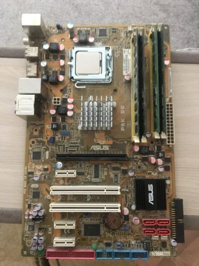 Лот: 16339550. Фото: 1. asus p5k-se, intel core 2 quad... Комплекты запчастей