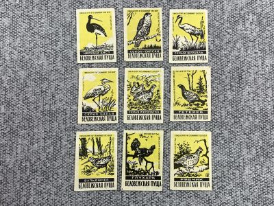 Лот: 25847114. Фото: 1. Набор из 9 коллекционных спичечных... Бутылки, пробки, этикетки