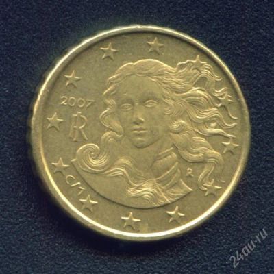 Лот: 822679. Фото: 1. италия 10 евроцентов 2007. Европа