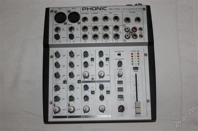 Лот: 2523157. Фото: 1. Микшер phonic mu 1002. Микшеры, предусилители, микрофонные эффекты