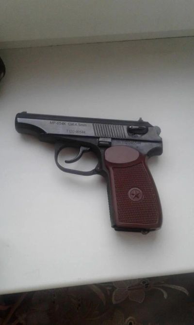 Лот: 6479616. Фото: 1. Пневматический пистолет МР-654К... Пневматическое оружие