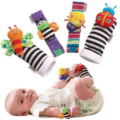 Лот: 4889873. Фото: 1. Носочки-погремушки цветные Комплект... Для младенцев
