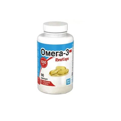 Лот: 24394637. Фото: 1. RealCaps Омега-3 концентрат 60... Лекарства