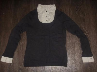 Лот: 10916989. Фото: 1. кофточка 2в1. Блузы, рубашки, водолазки