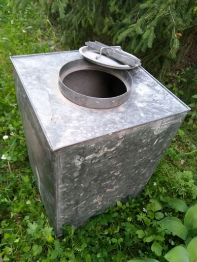 Лот: 16299138. Фото: 1. Бак-куб металлический,100 л -... Баки, ёмкости