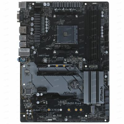 Лот: 19847108. Фото: 1. Материнская плата ASRock B450... Материнские платы