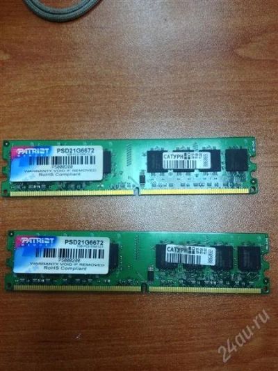 Лот: 2877046. Фото: 1. Patriot 1GB DDR2. Оперативная память