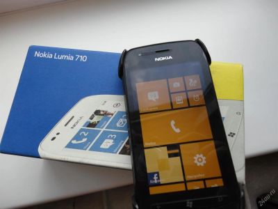 Лот: 3004857. Фото: 1. Nokia Lumia 710 Black(полный комплект... Смартфоны