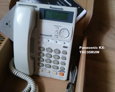 Лот: 25524250. Фото: 1. телефон Panasonic KX-TSС35RUW... Проводные телефоны