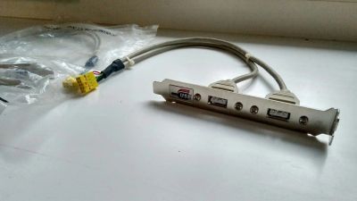 Лот: 11895371. Фото: 1. Задняя планка портов USB x2. Платы расширения, контроллеры, доп. порты
