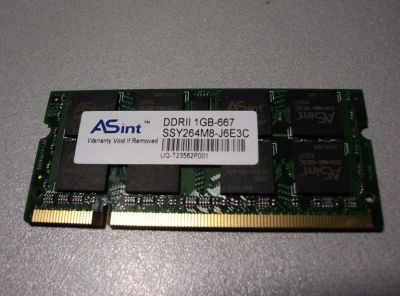 Лот: 5295920. Фото: 1. ASint DDR2 1Gb-667 (SSY264M8-J6E3C... Оперативная память