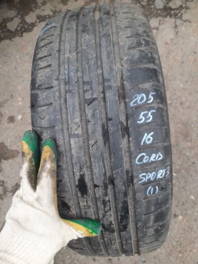 Лот: 23604390. Фото: 1. 1шт 205-55-16 Cordiant Sport 3. Шины