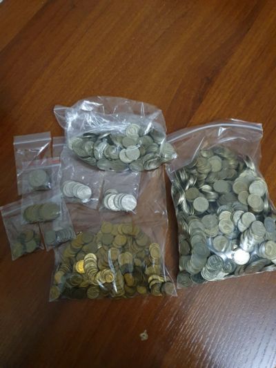 Лот: 17211076. Фото: 1. Куча монет одним лотом. Повторно... Россия и СССР 1917-1991 года