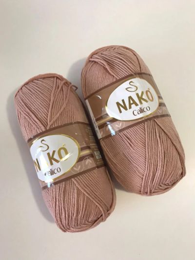 Лот: 16147031. Фото: 1. Пряжа NAKO (Турция) Calico, 50... Ткани, нитки, пряжа