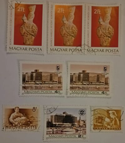 Лот: 25621550. Фото: 1. Марки_Венгрии, Набор 8 штук: оптом... Марки