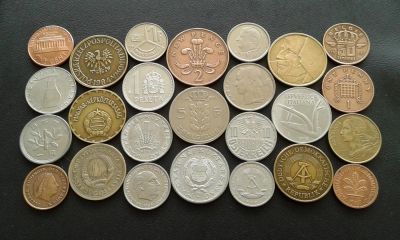 Лот: 7697859. Фото: 1. 25 монет Мира - Одним лотом. Наборы монет