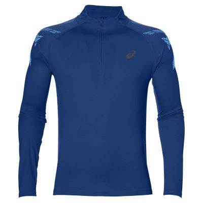 Лот: 12641913. Фото: 1. ASICS STRIPE 1/2 ZIP 141203 Беговая... Легкие куртки, толстовки