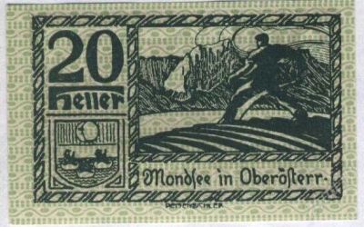 Лот: 1416890. Фото: 1. Австрия. Нотгельд. 20 геллер 1920г... Германия и Австрия