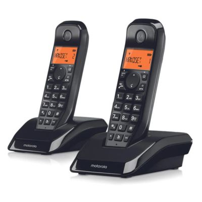 Лот: 24783845. Фото: 1. DECT-телефон Motorola S1202 Black. DECT и радиотелефоны