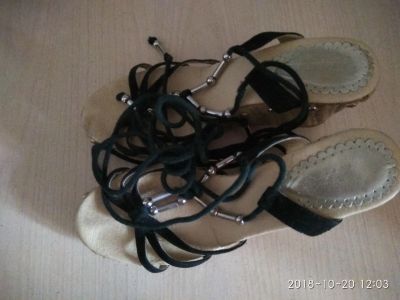 Лот: 12440838. Фото: 1. Босоножки женские 38 размер на... Босоножки