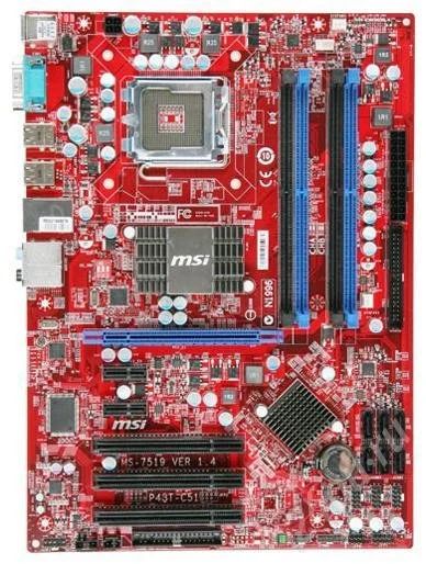 Лот: 557412. Фото: 1. На гарантии!!! MSI P43T-C51. Материнские платы
