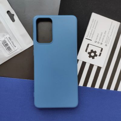 Лот: 17593219. Фото: 1. Чехол накладка синий силикон Samsung... Чехлы, бамперы