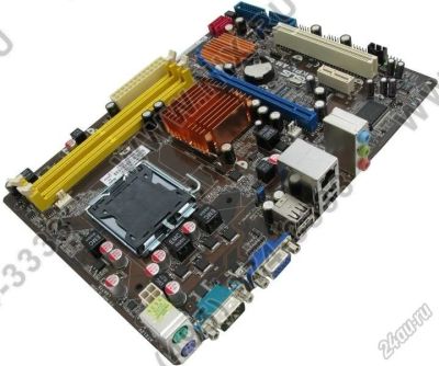 Лот: 5654130. Фото: 1. Материнская плата ASUS P5KPL-AM... Материнские платы