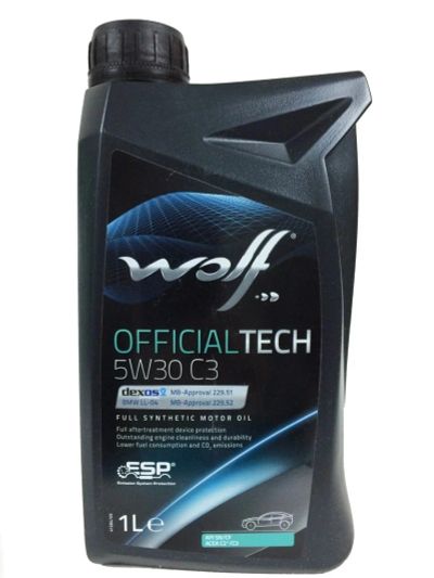 Лот: 16495060. Фото: 1. Масло WOLF OFFICIALTECH 5W30 C3... Масла, жидкости