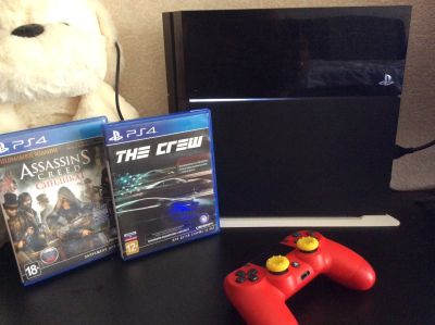 Лот: 11970820. Фото: 1. Ps4 cuh-1008A 500gb+ 10 игр+ Dual... Игровые приставки, консоли