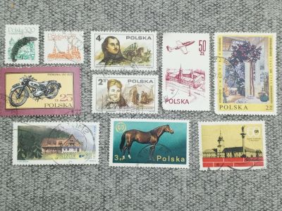Лот: 25848262. Фото: 1. Набор из 10 почтовых марок - Польша. Книги