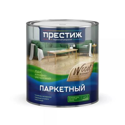 Лот: 24085193. Фото: 1. Лак Престиж, паркетный, полуматовый... Краски, лаки, растворитель