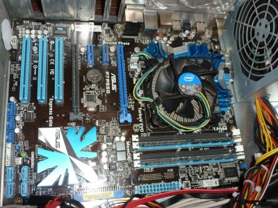 Лот: 10565444. Фото: 1. Материнская плата ASUS P7P55D... Материнские платы