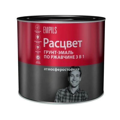 Лот: 25555744. Фото: 1. Грунт-эмаль Расцвет, по ржавчине... Краски, лаки, растворитель