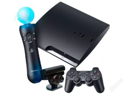 Лот: 1937866. Фото: 1. Sony PlayStation 3 320gb + 2 Move... Игровые приставки, консоли