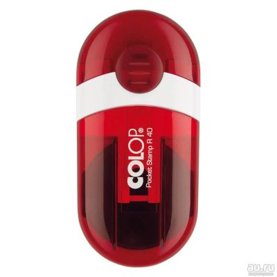Лот: 16960094. Фото: 1. COLOP Pocket R40 (d 40 мм) - рубин... Печати, штампы, оснастки