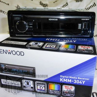 Лот: 11094379. Фото: 1. Kenwood KMM-304Y процессорная... Автомагнитолы