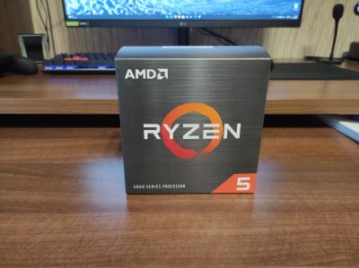 Лот: 19100173. Фото: 1. AMD Ryzen 5 5600X BOX. Процессоры