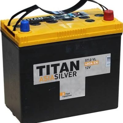 Лот: 3210082. Фото: 1. Titan Asia Silver 57 а./ч. (65B24... Аккумуляторы