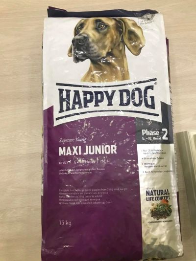 Лот: 10360400. Фото: 1. Корм Happy Dog Supreme Young Maxi... Корма